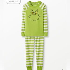 Hanna Andersson Grinch Striped Kids Pajamas Unisex